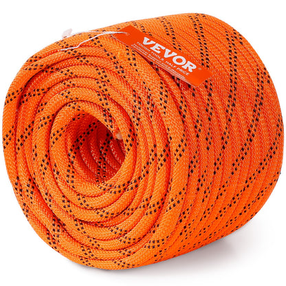 Arborist trädklättrrep dubbelflätad polyester 3/8" x 120' 48-strängar