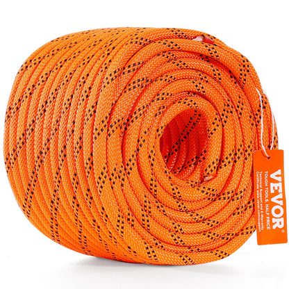 Arborist trädklättrrep dubbelflätad polyester 3/8" x 120' 48-strängar