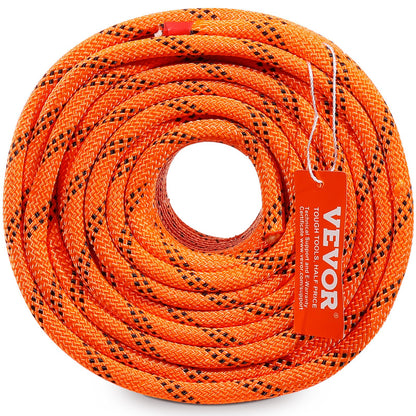 Arborist trädklättrrep dubbelflätad polyester 3/8" x 120' 48-strängar