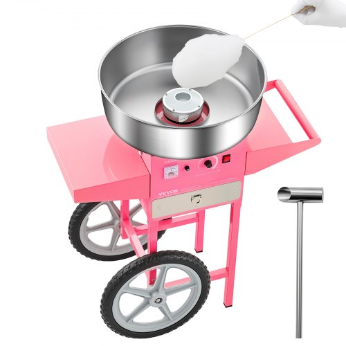 Kommersiell sockervaddsmaskin med vagn Sockervaddsmaskin 1000W Party |  EU