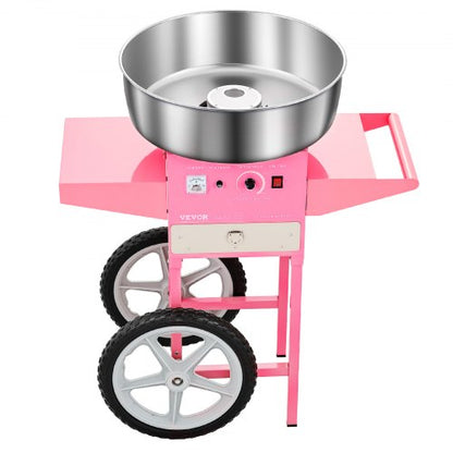 Kommersiell sockervaddsmaskin med vagn Sockervaddsmaskin 1000W Party |  EU