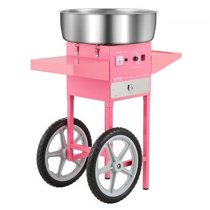 Kommersiell sockervaddsmaskin med vagn Sockervaddsmaskin 1000W Party |  EU
