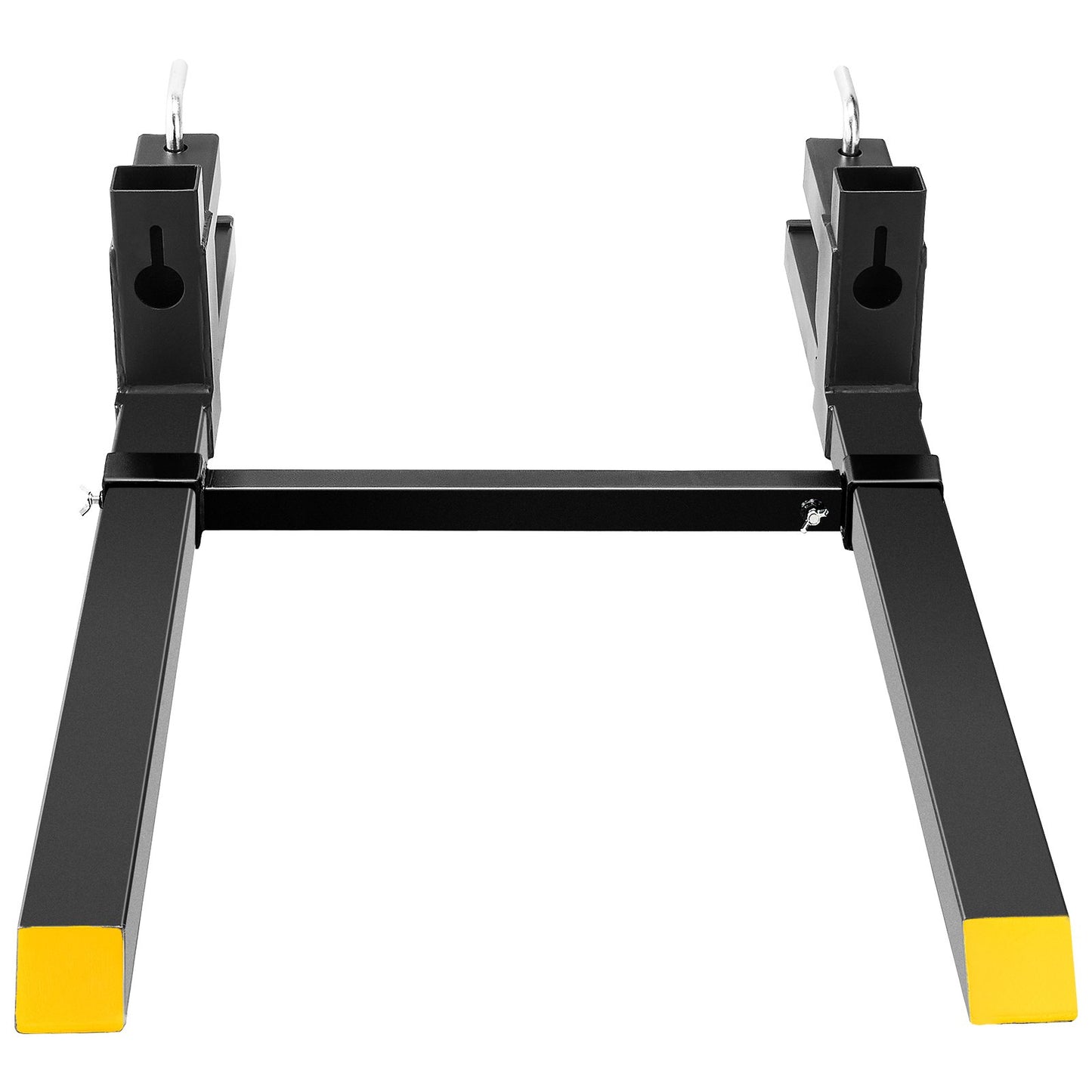 Pallet Forks, 2000 lbs Clamp On Pallet Forks, 43" Overall Length Tractor Bucket Forks with Adjustable Stabilizer Bar, Heavy Duty Pallet Forks for Tractor Attachments, Corded Steering, Load Bucket