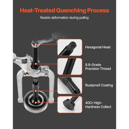 Lageravdragarsats för blindhål, 16-i-1-sats för innerlager och tätningsutdragare, 16 delar glidhammare, pilotinsats, invändig lagerborttagningsverktygssats med 10 delade hylsor och motstag |  EU
