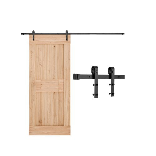 10FT Sliding Door Hardware Kit for Single J-Shape Sliding Door