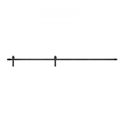 10FT Sliding Door Hardware Kit for Single J-Shape Sliding Door