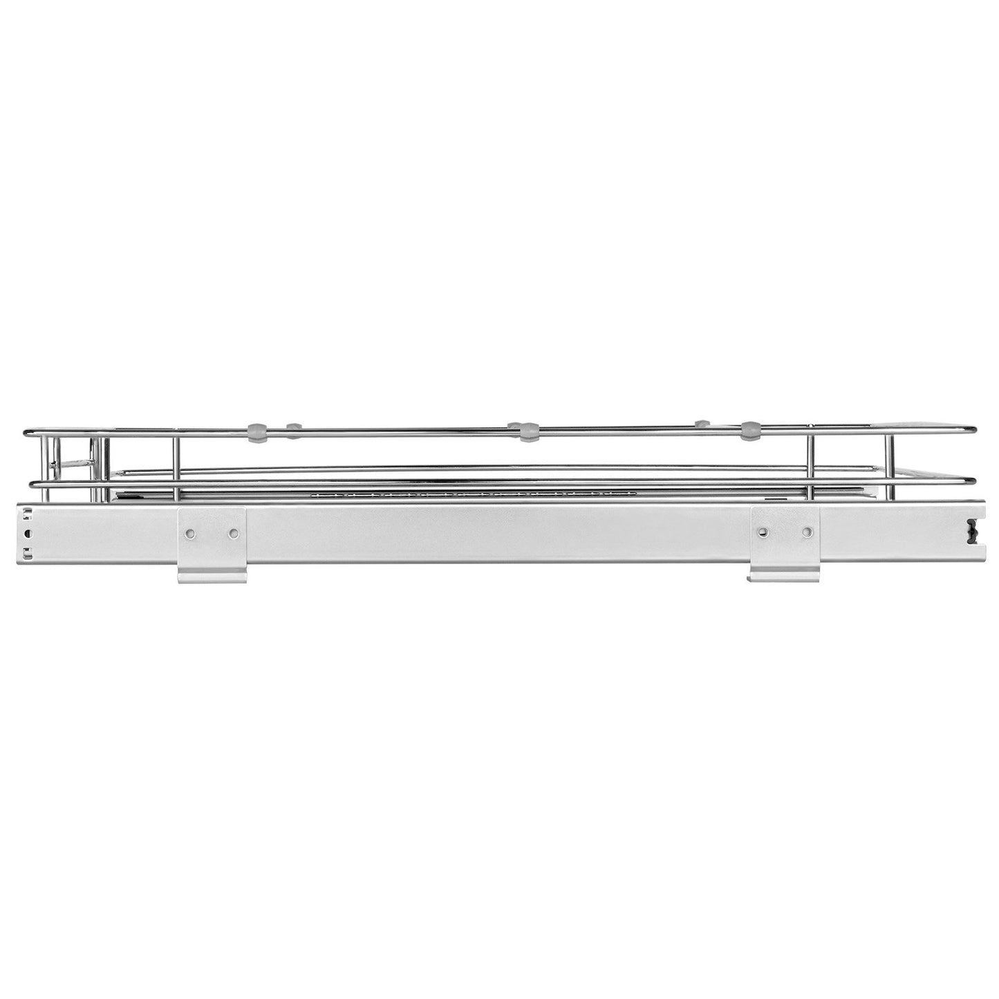Ausziehbarer Schrank-Organizer, 43,2 cm B x 53,3 cm T, robuste ausziehbare Vorratsregale, ausziehbare Schubladen aus verchromtem Stahl, Schiebeaufbewahrung für Zuhause, in Küchenschränken, im Badezimmer, unter der Spüle