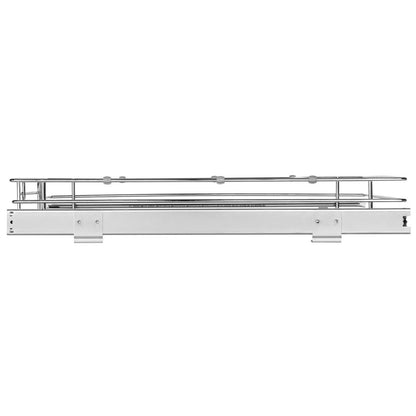 Ausziehbarer Schrank-Organizer, 43,2 cm B x 53,3 cm T, robuste ausziehbare Vorratsregale, ausziehbare Schubladen aus verchromtem Stahl, Schiebeaufbewahrung für Zuhause, in Küchenschränken, im Badezimmer, unter der Spüle