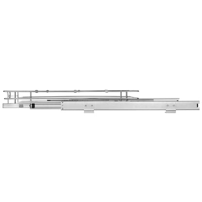 Ausziehbarer Schrank-Organizer, 43,2 cm B x 53,3 cm T, robuste ausziehbare Vorratsregale, ausziehbare Schubladen aus verchromtem Stahl, Schiebeaufbewahrung für Zuhause, in Küchenschränken, im Badezimmer, unter der Spüle