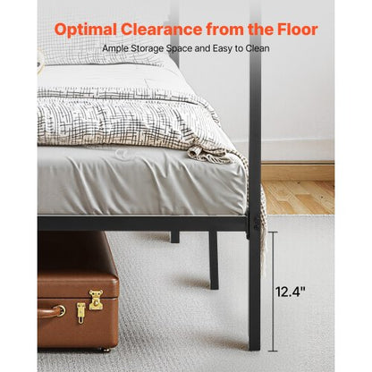 King size himmelssäng med ram i metall och himmelssäng, svart |  EU