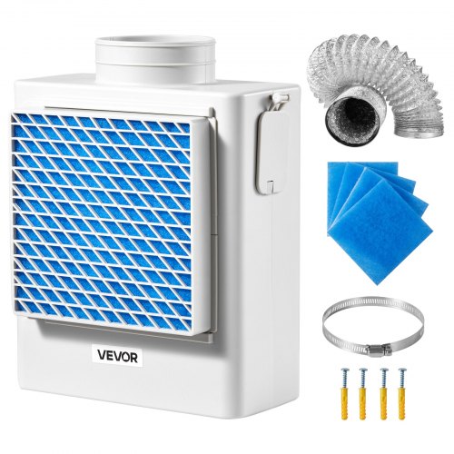 3-i-1-ventilationskit för inomhustorktumlare ABS-material passar 99 mm avgasport