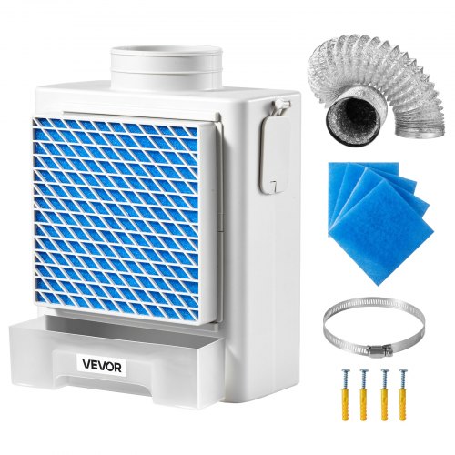 3-in-1 ventilation kit for indoor tumble dryers with water box fits 99 mm exhaust pipe