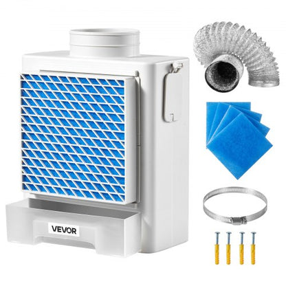 3-in-1 ventilation kit for indoor tumble dryers with water box fits 99 mm exhaust pipe