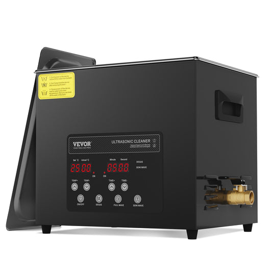 10L Ultrasonic Cleaning Machine with Basket Heater and Timer 240W