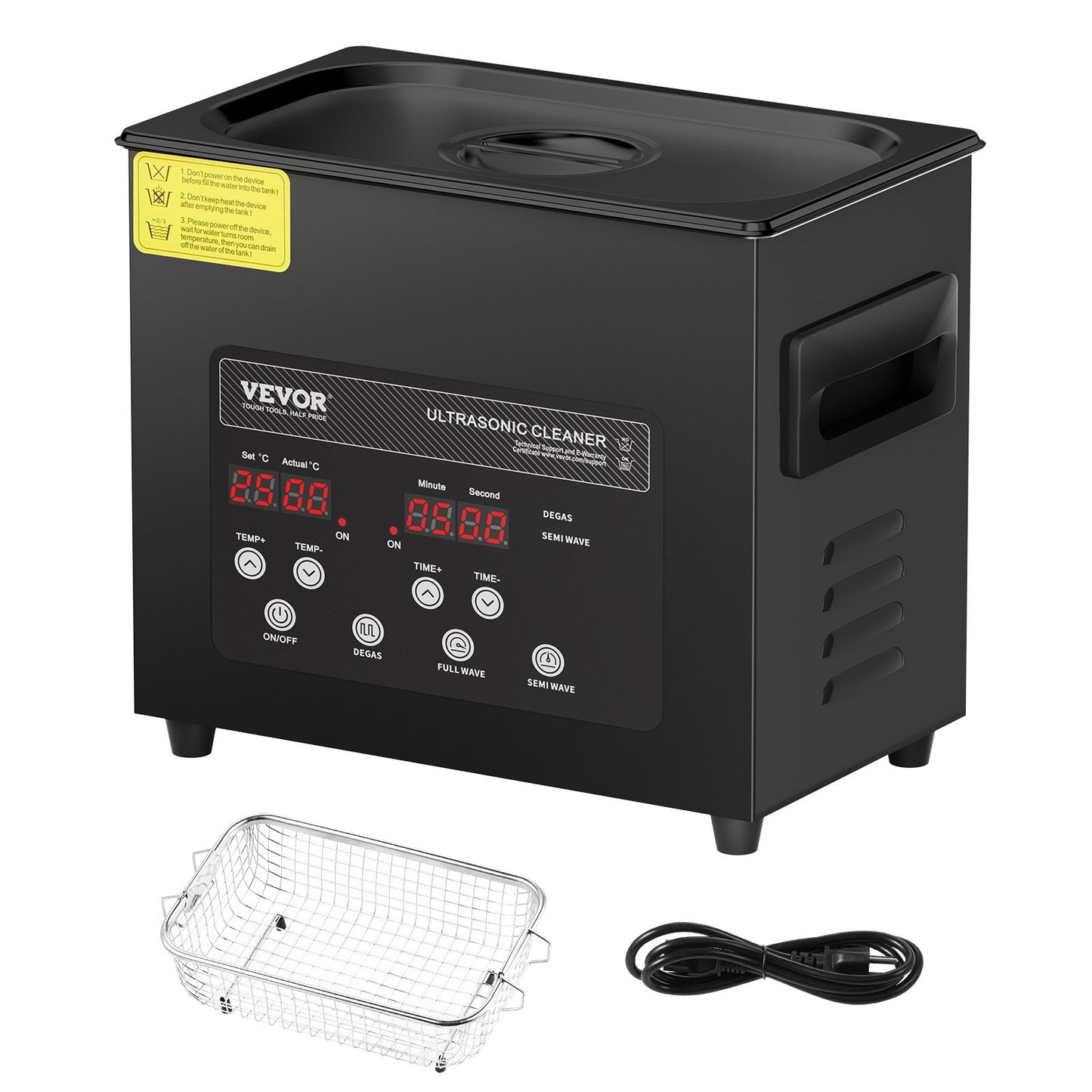 3L Ultra Sonic Cleaner Cleaning Machine with Basket Heater and Timer 120W
