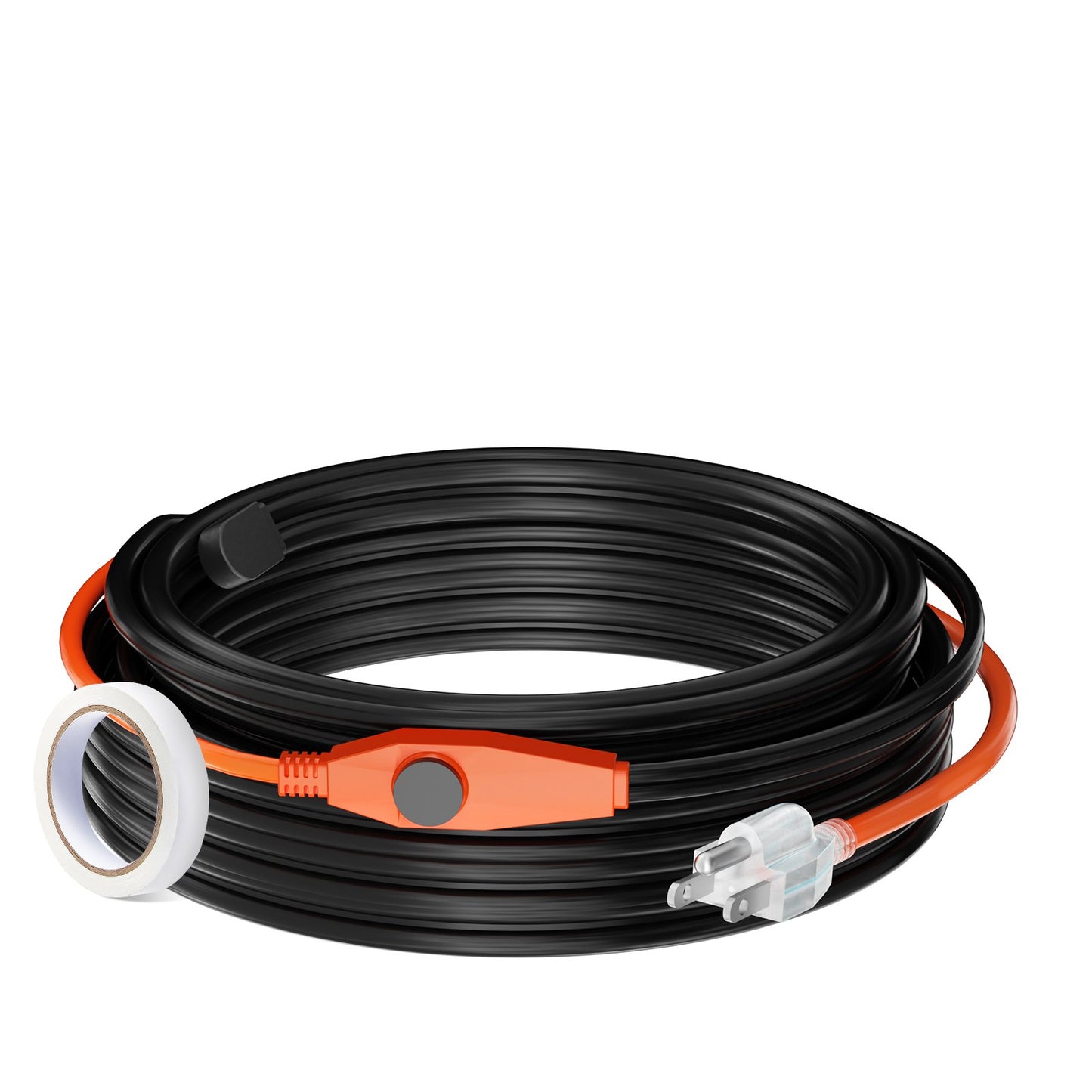 Rohrheizkabel 25m 23W/m Heizband für Rohre mit eingebautem Thermostat