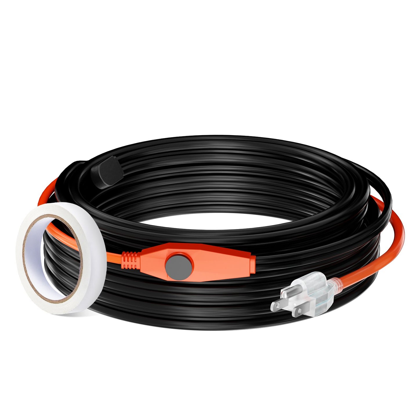 Rohrheizkabel 25m 23W/m Heizband für Rohre mit eingebautem Thermostat