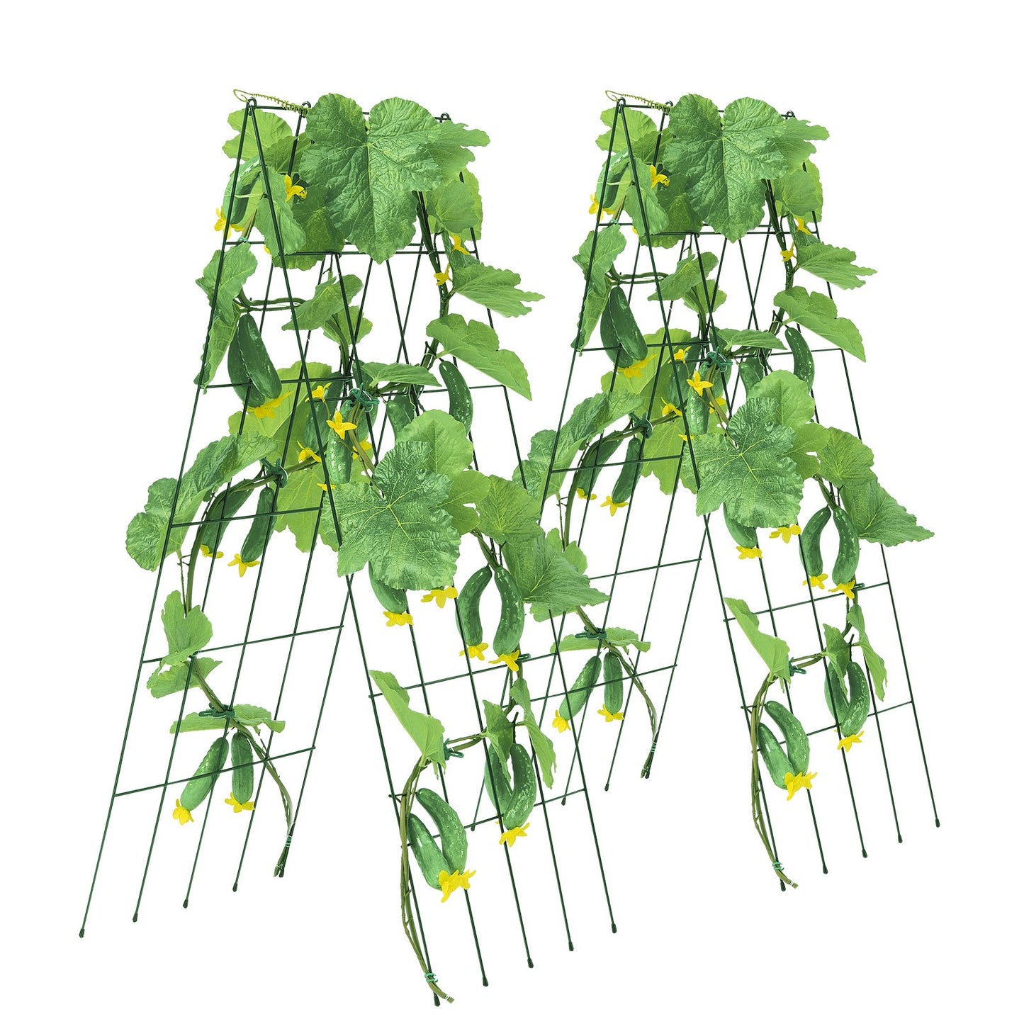 A-Frame Cucumber Trellis 39" x 32" Collapsible Metal Garden Trellis