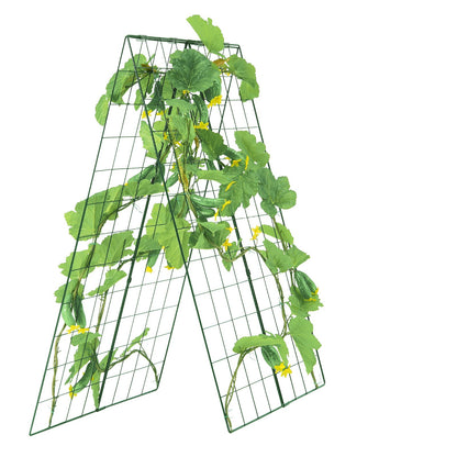 A-Rahmen-Gurkenspalier, 116,8 x 81,3 cm, zusammenklappbares Gartenspalier aus Metall