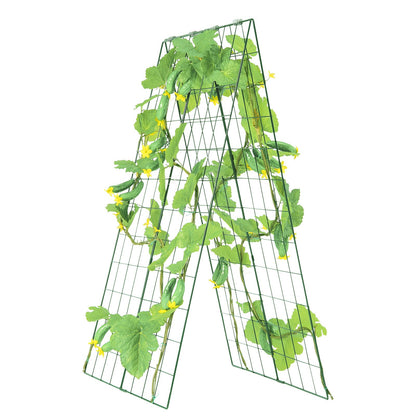 A-Rahmen-Gurkenspalier, 116,8 x 81,3 cm, zusammenklappbares Gartenspalier aus Metall