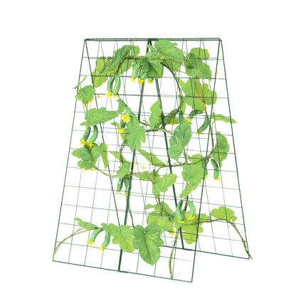 A-Rahmen-Gurkenspalier, 116,8 x 81,3 cm, zusammenklappbares Gartenspalier aus Metall
