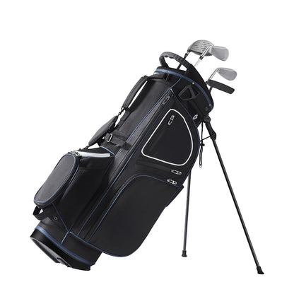 35” golfvagnsväska med 14-vägs avdelare topp 11 fickor svart vit