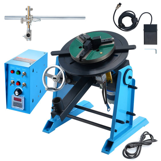 30KG Rotary Welding Positioner 0-90° Positioning Turntable 1-12RPM