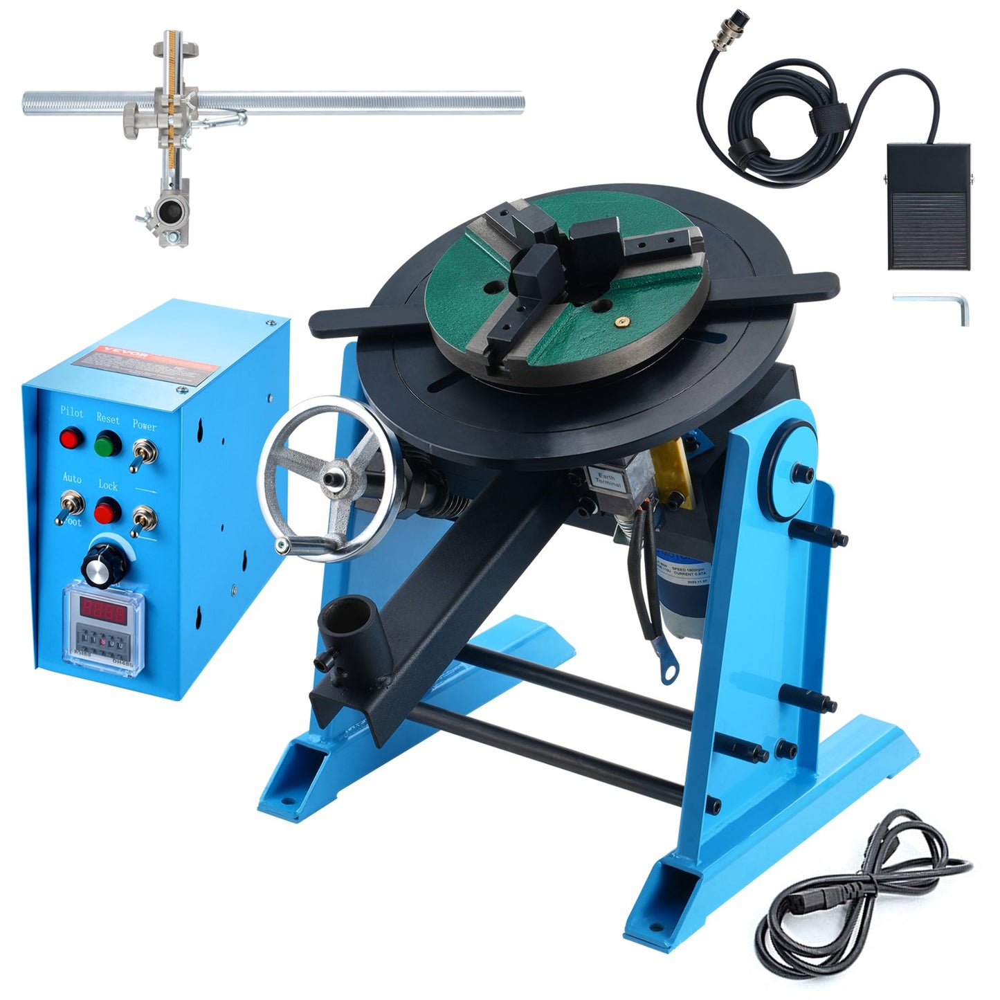 30KG Rotary Welding Positioner 0-90° Positioning Turntable 1-12RPM