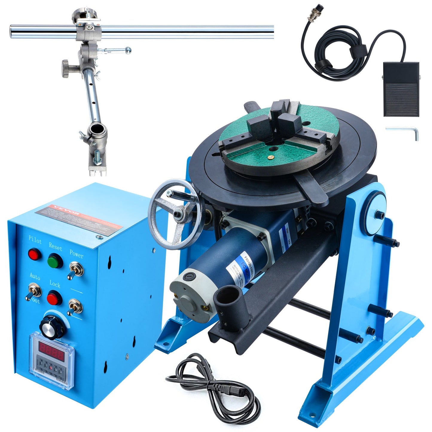 50KG Rotary Welding Positioner 0-90° Positioning Turntable 0.5-6RPM