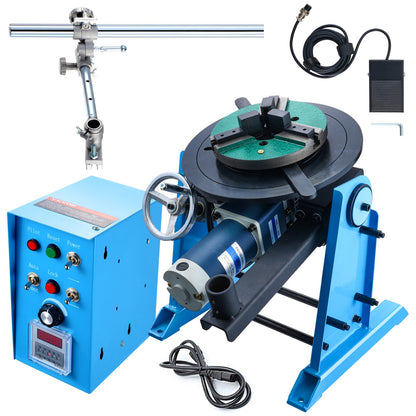 50KG Rotary Welding Positioner 0-90° Positioning Turntable 0.5-6RPM
