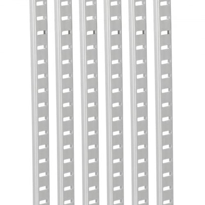 hyllskena 72,3 tum, 20-pack justerbara väggmonterade hyllor i stål, pilaster |  EU