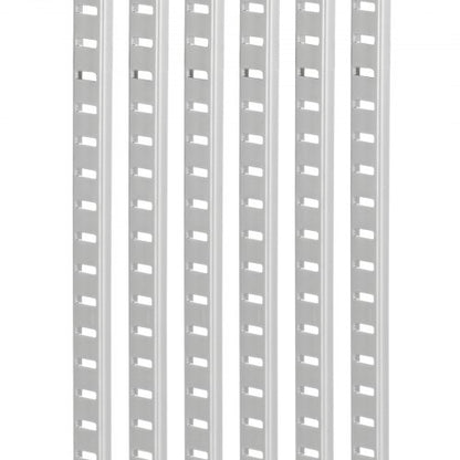 hyllskena 72,3 tum, 20-pack justerbara väggmonterade hyllor i stål, pilaster |  EU