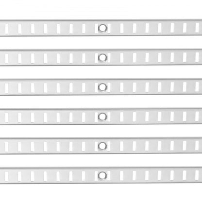 hyllskena 72,3 tum, 20-pack justerbara väggmonterade hyllor i stål, pilaster |  EU
