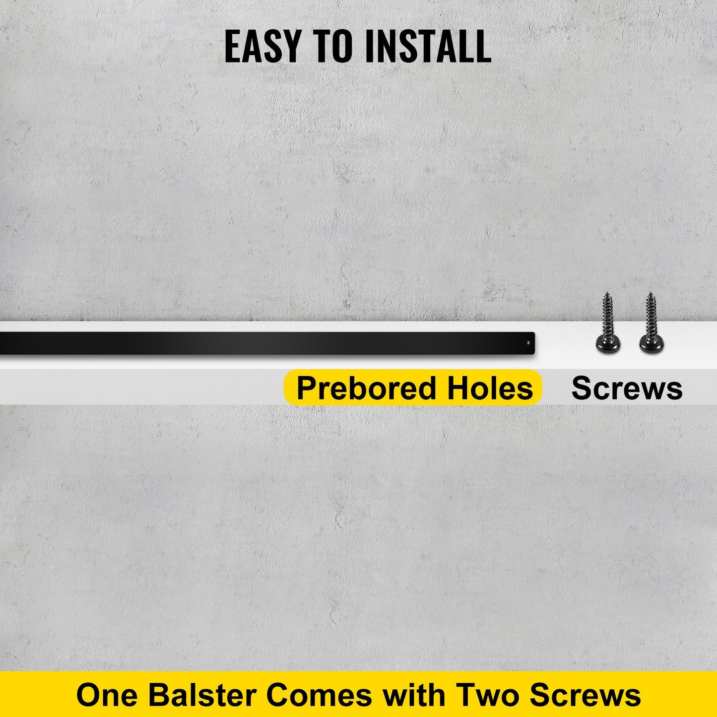 Deck Balusters Metal Deck Spindles 16-pack 29.5" Aluminum Alloy Railing