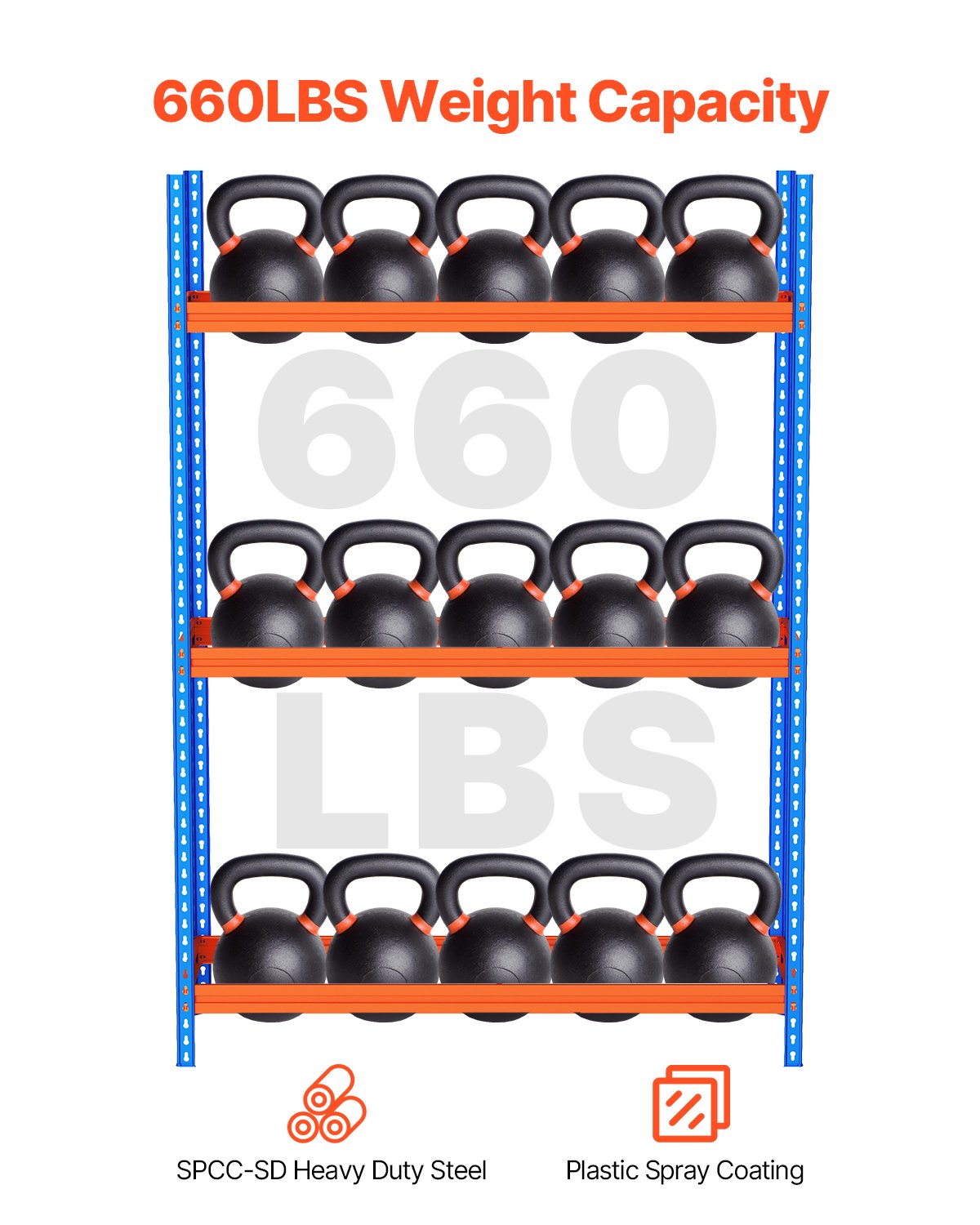 Tire storage rack 3-shelf tire holder that holds up to 18 standard tires