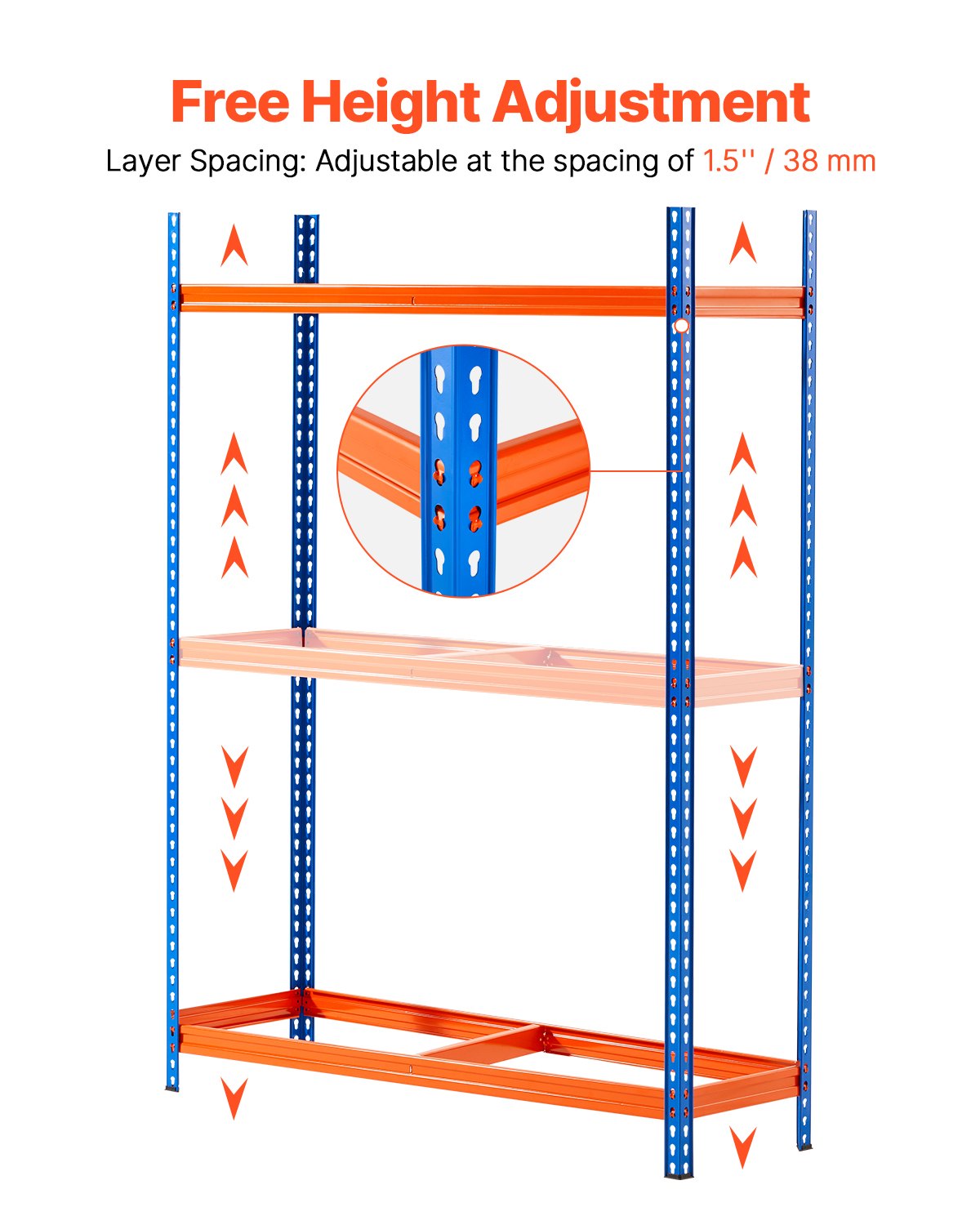 Tire storage rack 3-shelf tire holder that holds up to 18 standard tires