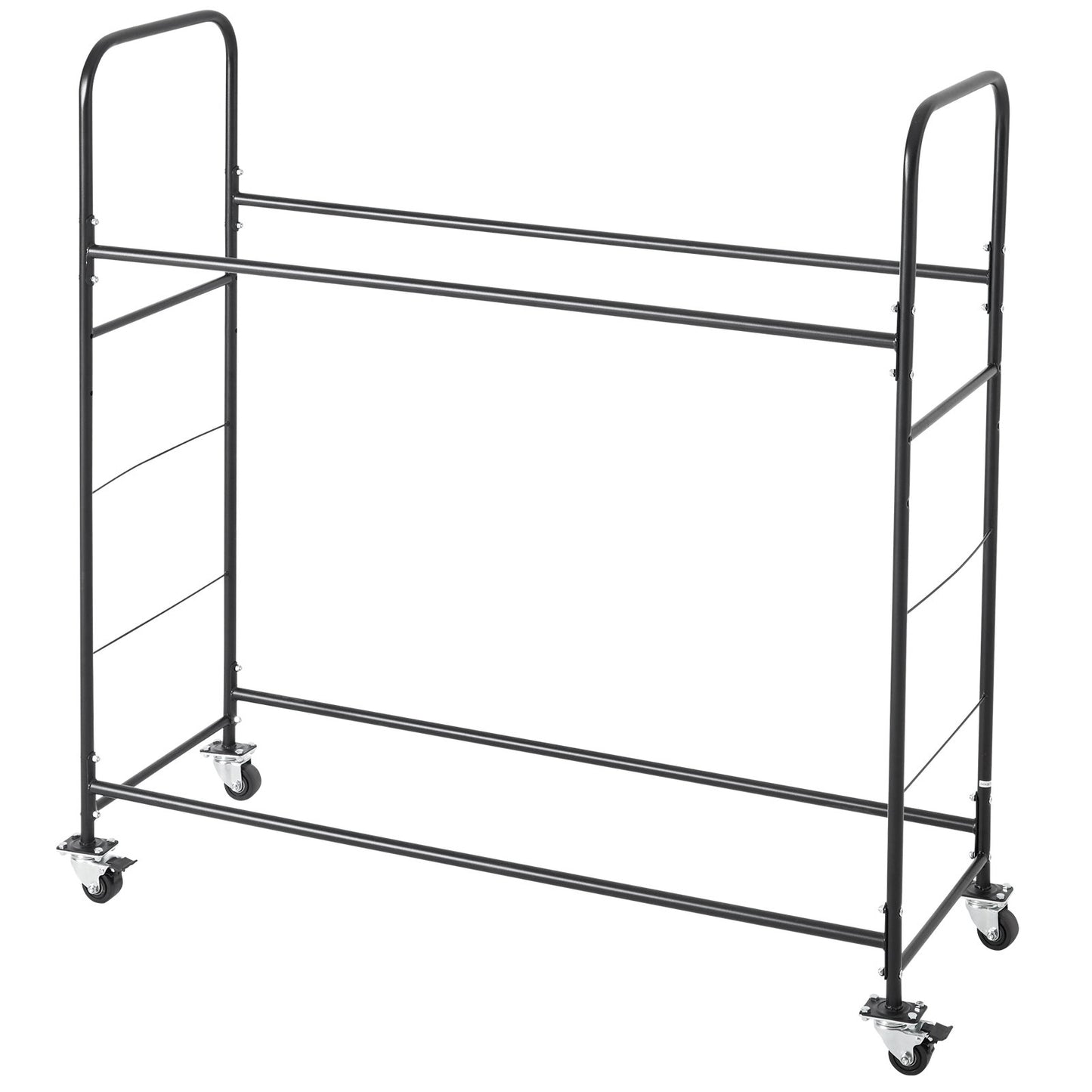 Rolling Tire Storage Rack 2-Shelf Tire Holder Holds up to 12 Standard Tires
