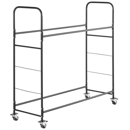 Rolling Tire Storage Rack 2-Shelf Tire Holder Holds up to 12 Standard Tires