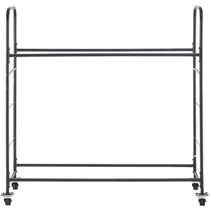 Rolling Tire Storage Rack 2-Shelf Tire Holder Holds up to 12 Standard Tires