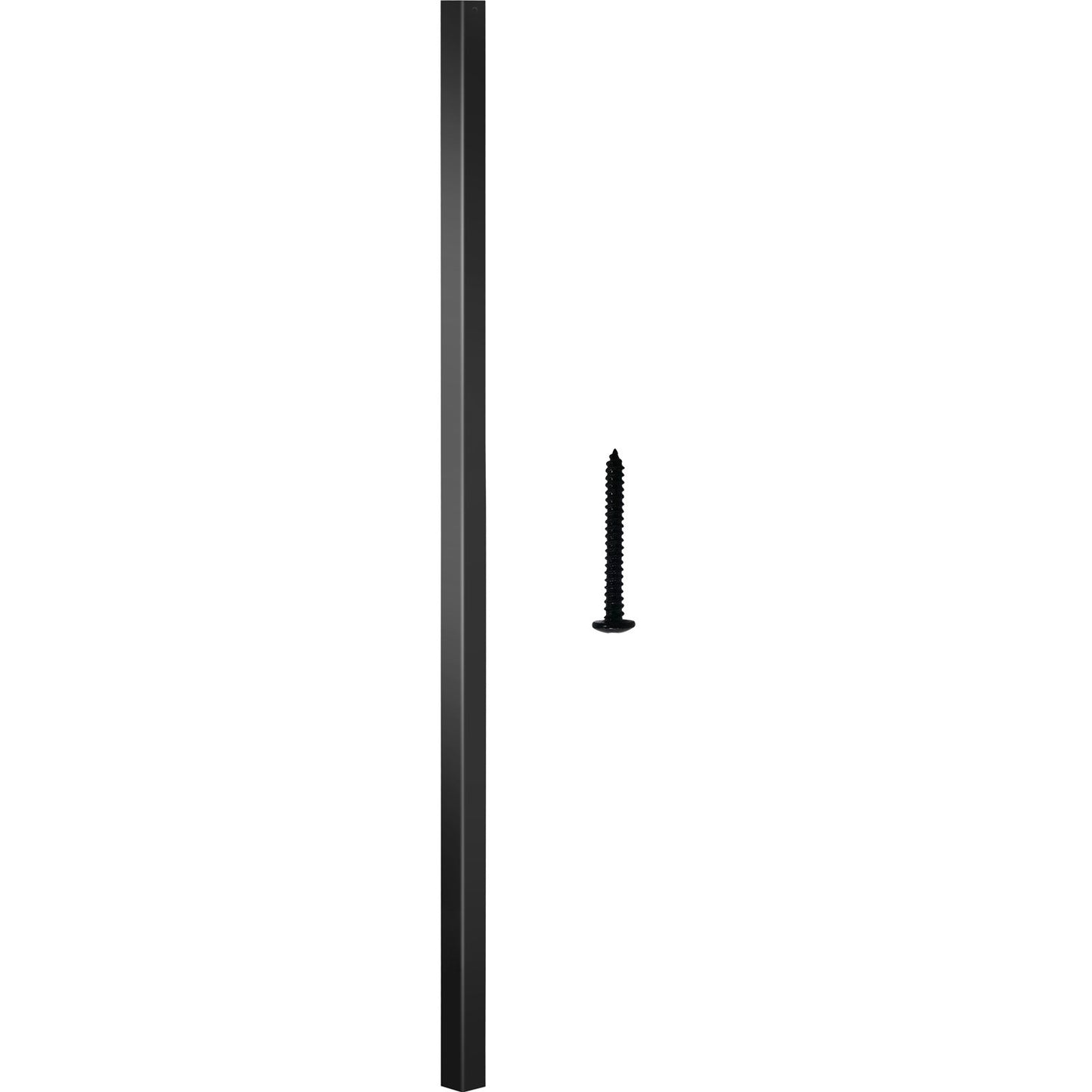 Däcksräcke, 101-pack metalldäcksspindlar, 26"x0,75" trappbaluster med skruvar, däcksräcke i aluminiumlegering för trä och kompositdäck, fyrkantigt baluster för utomhustrappdäcksveranda