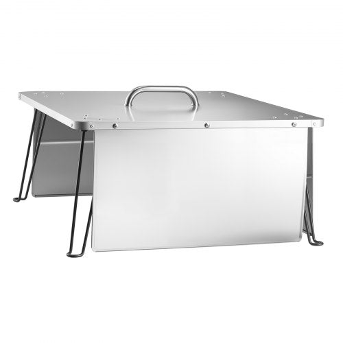 Eldstadsvärmeavledare 645x645x370 mm Brännarskydd Rostfritt Stål