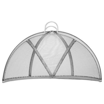 Firepit Spark Screen Lock, 40" Diameter, Utomhus Firepit Ring Kåpa Runt Tillbehör, Fire Pit Metal Cover, Lättöppningsbar Rostfritt stål Brand Ring Kåpa för Utomhus Patio Fire Pits Bakgård