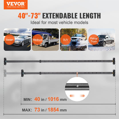 Justerbar Cargo Bar Pickup Lastbil Sänghållare Spärrstabilisator 40"-73
