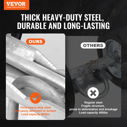 Sliding Gate Kit 6” Sliding Rollers for Connect Tracks Max.600LBS