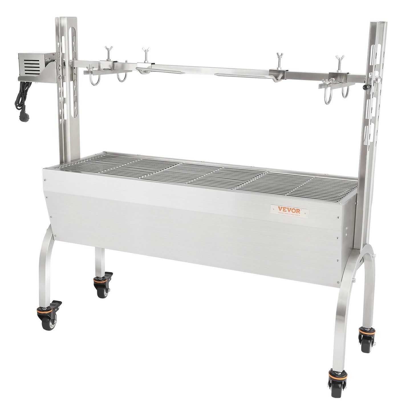 Roaster Spit Rotisserie BBQ Grill Whole Pig Lamb Chicken Roast 50W 90LBS