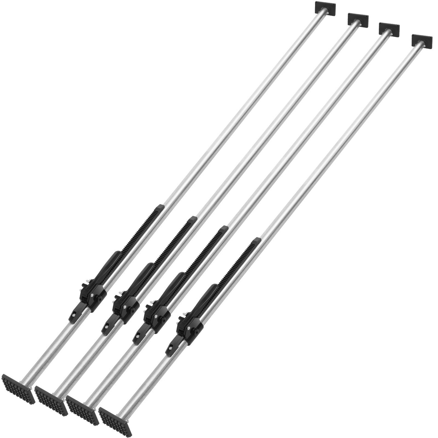 Load Bar, Lockable Load Bar Adjustable from 89" to 104", Heavy Duty Steel Load Stabilizer with 309 lbs Capacity, Load Bar for Truck Beds for Truck Beds, Trailers, Semi-Trailers (4 Pack)