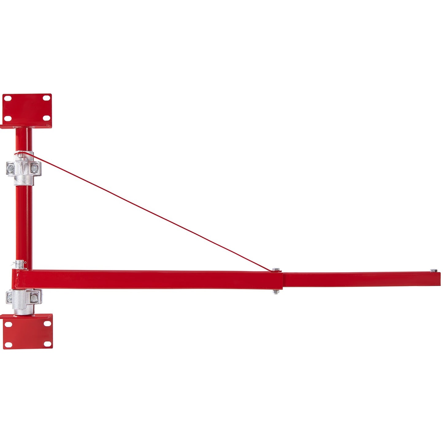 Elektrischer Hebearm, 600 kg Max Tragkraft, Elektrische Hebevorrichtung Schwenkarm mit Säule, Stahl-Hubgerüst, 180° schwenkbarer Gerüsthebearm, Seilwinden-Hebearm für Werkstatt, Garage