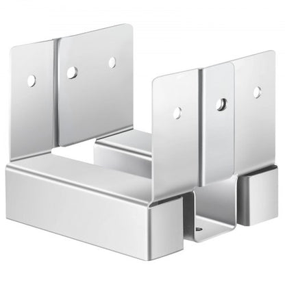 1-pack 4x4 stolpankare för betong, innerstorlek 3,53x3,56 tum