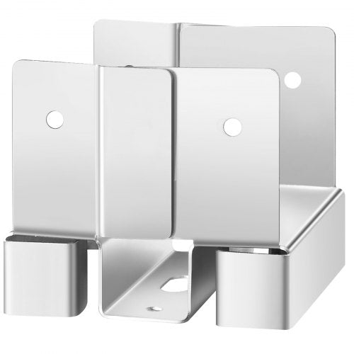 1-pack 4x4 stolpankare för betong, innerstorlek 3,53x3,56 tum