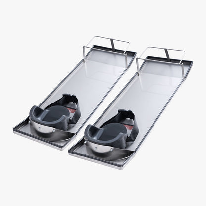 Betong Knäbrädor Rostfritt stål, 30'' x 10'' Betongslider, Knä Brädor för Betong, Betong Knäskydd rörliga skjutreglage, med knäskydd & bräde remmar för cement och betong efterbehandling